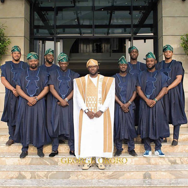 Groom’s Men Royal Agbada Set