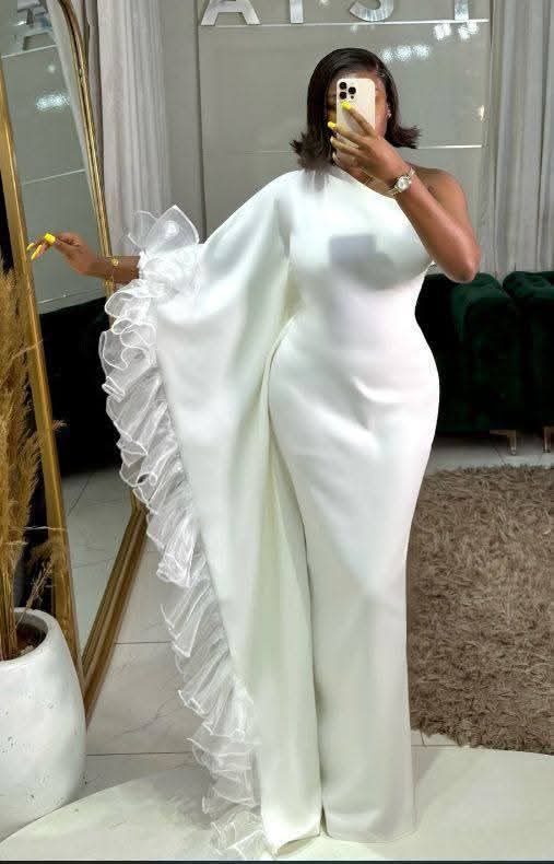 Pearl White Party Dress