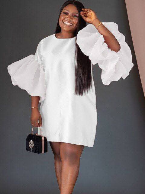 Pearl White Party Dress