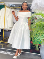 Pearl White Party Dress