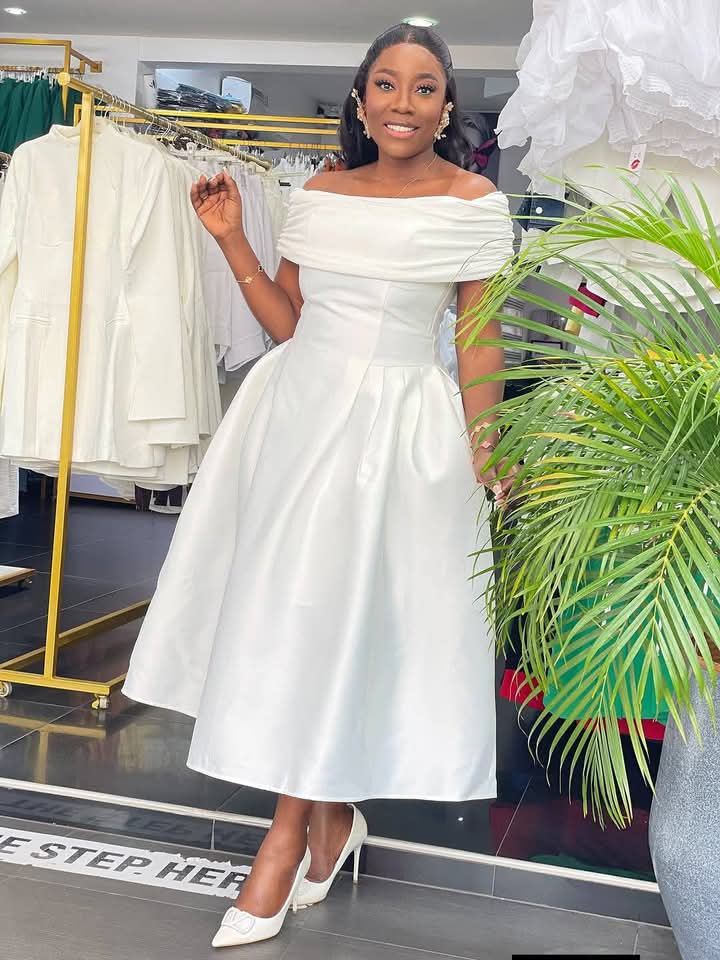 Pearl White Party Dress