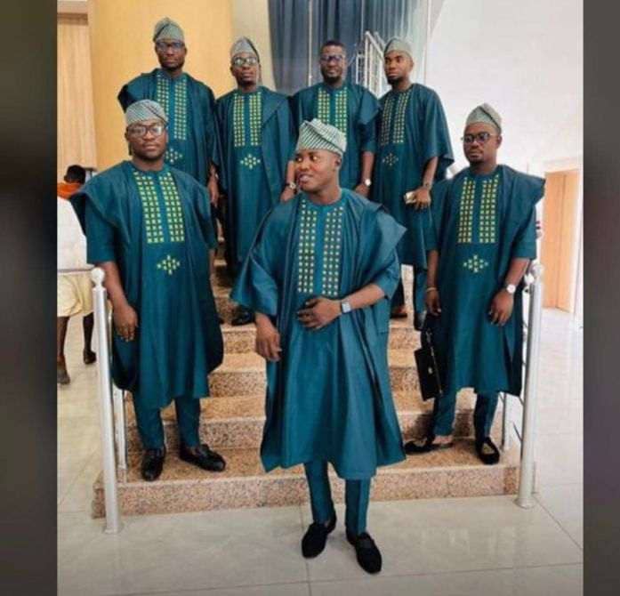 Groom's Men Royal Agbada Set
