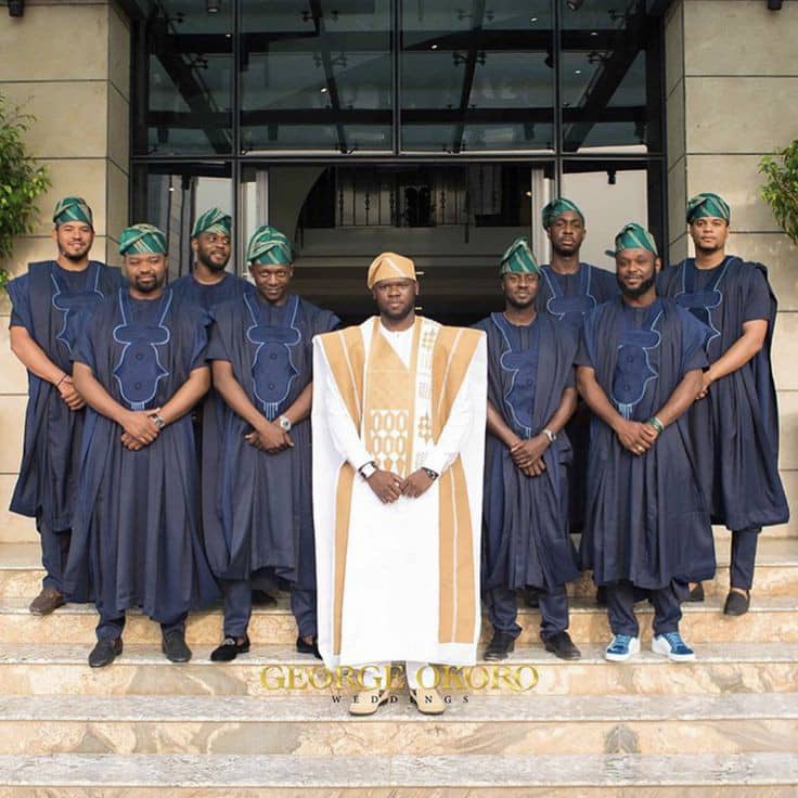 Groom’s Men Royal Agbada Set