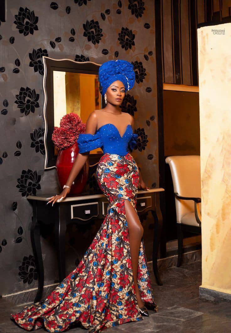 Asoire Ankara Bridal Dress