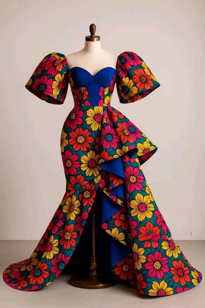 Asoire Ankara Bridal Dress