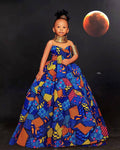Classic Bloom Girls Ankara Dress