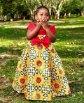 Classic Bloom Girls Ankara Dress