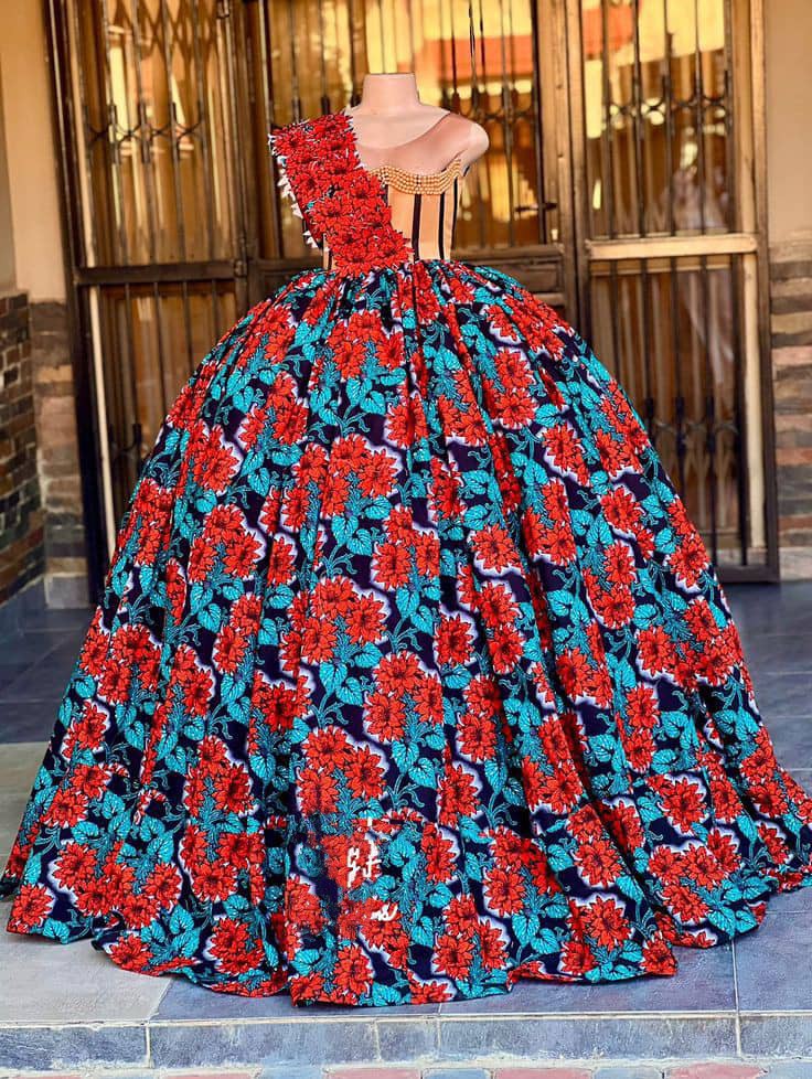 Classic Bloom Girls Ankara Dress