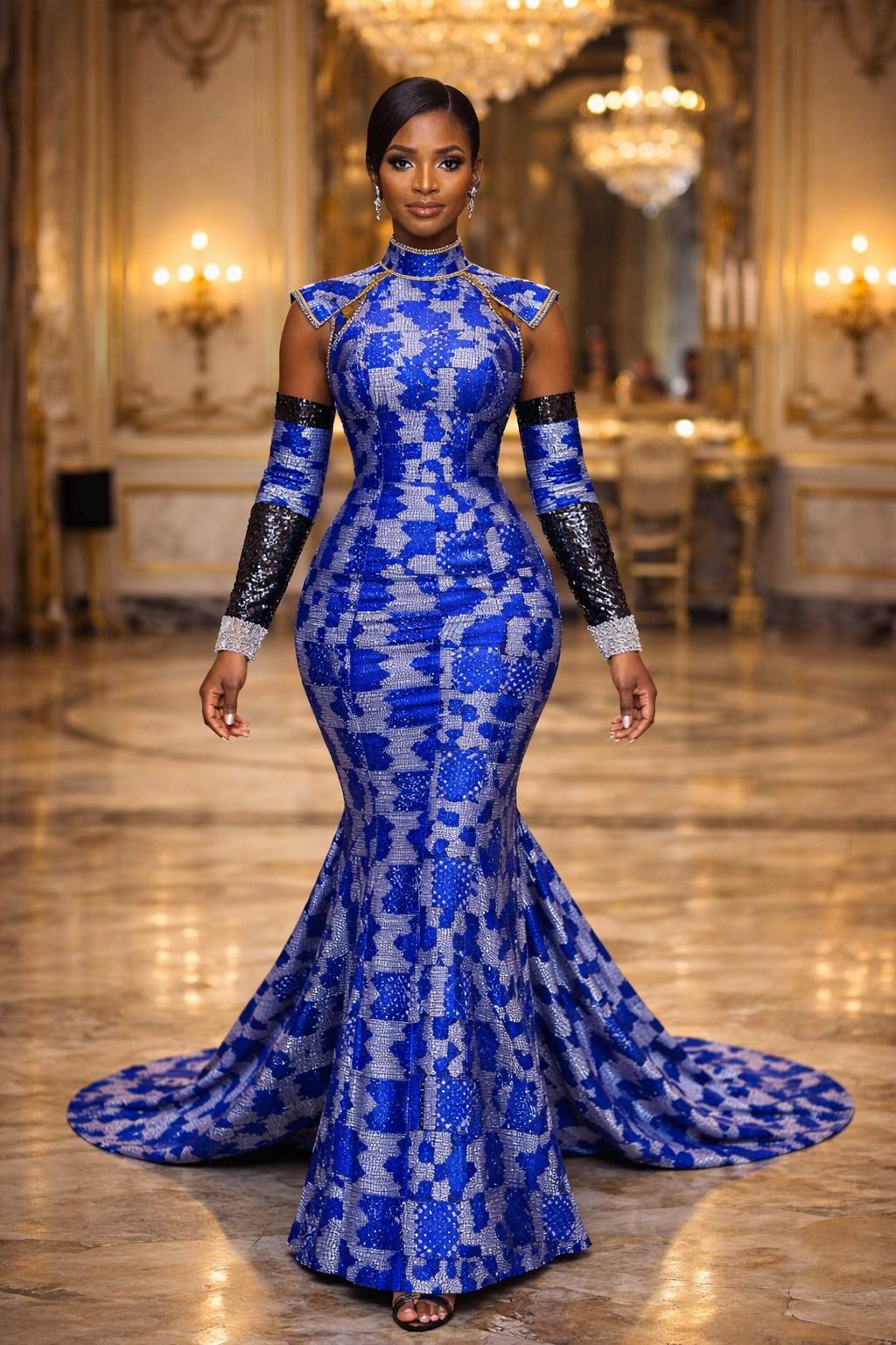 Asoire Ankara Bridal Dress