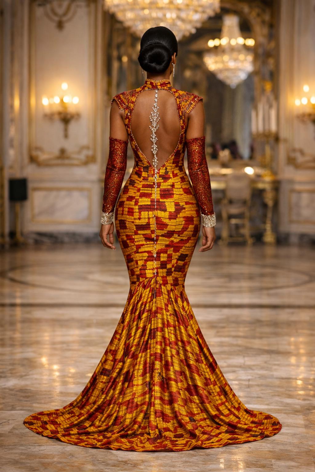 Asoire Ankara Bridal Dress