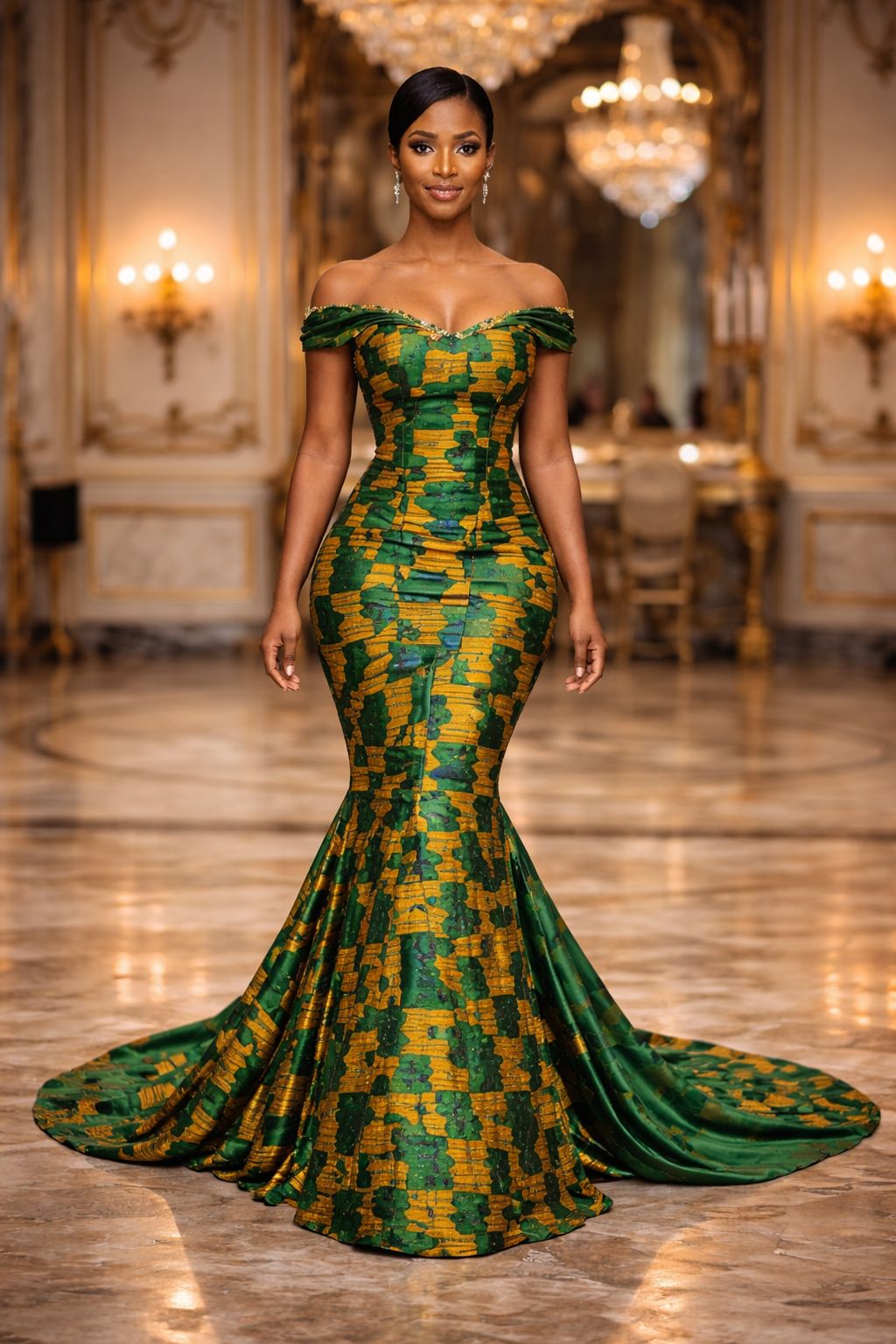 Asoire Ankara Bridal Dress