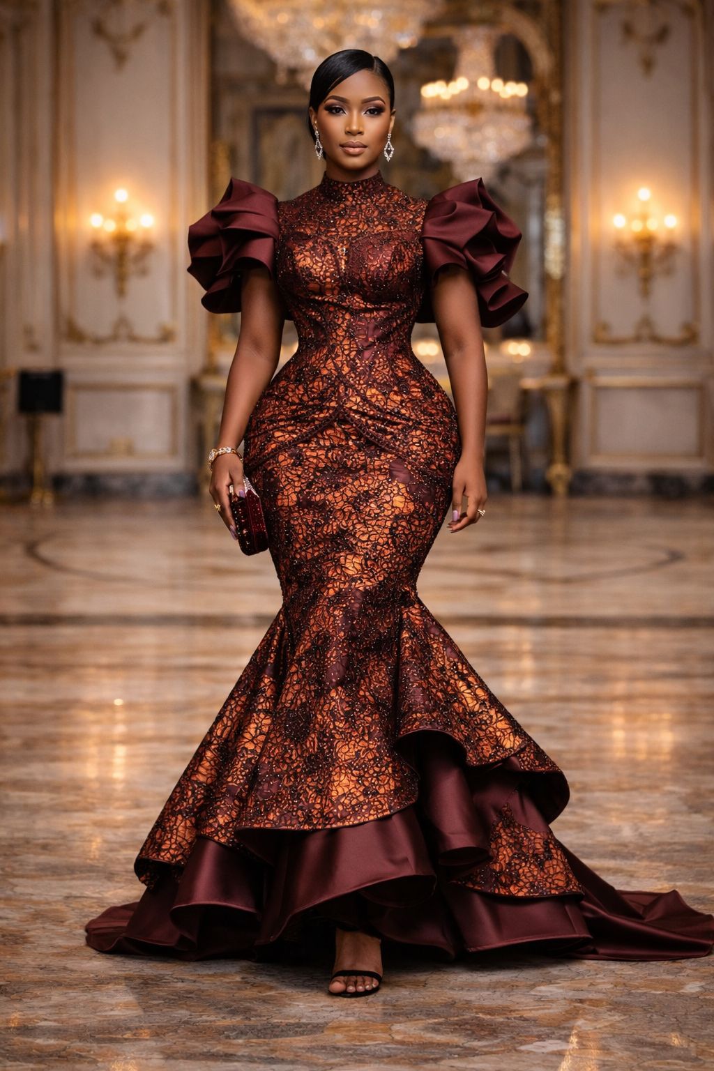 Asoire Ankara Bridal Dress