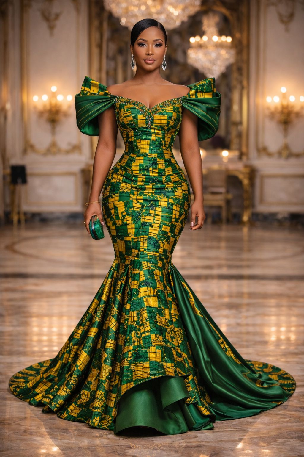 Asoire Ankara Bridal Dress